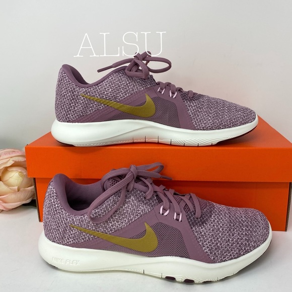Nike Flex Trainer 8 AMP Plum Dust Pink W AUTHENTIC - Picture 2 of 8
